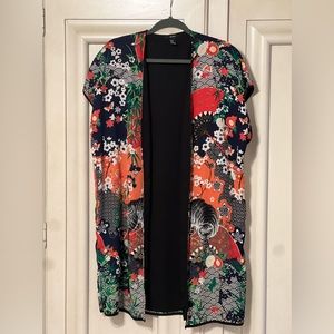 Tiger print duster/long kimono